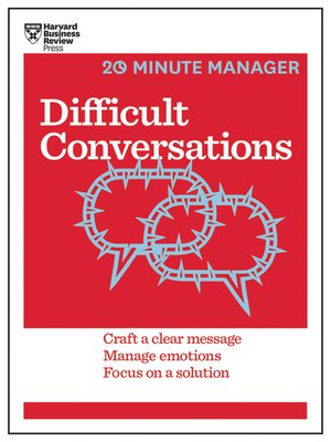 cover image of Difficult Conversations (HBR 20-Minute Manager Series)